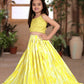 Aayaa Designer Heavy Sequance Work Kids Lehenga Choli - Yellow