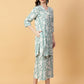 Joban Fashion Green Cotton Printed & Hand Work Co-ord Set - Swadesiicart