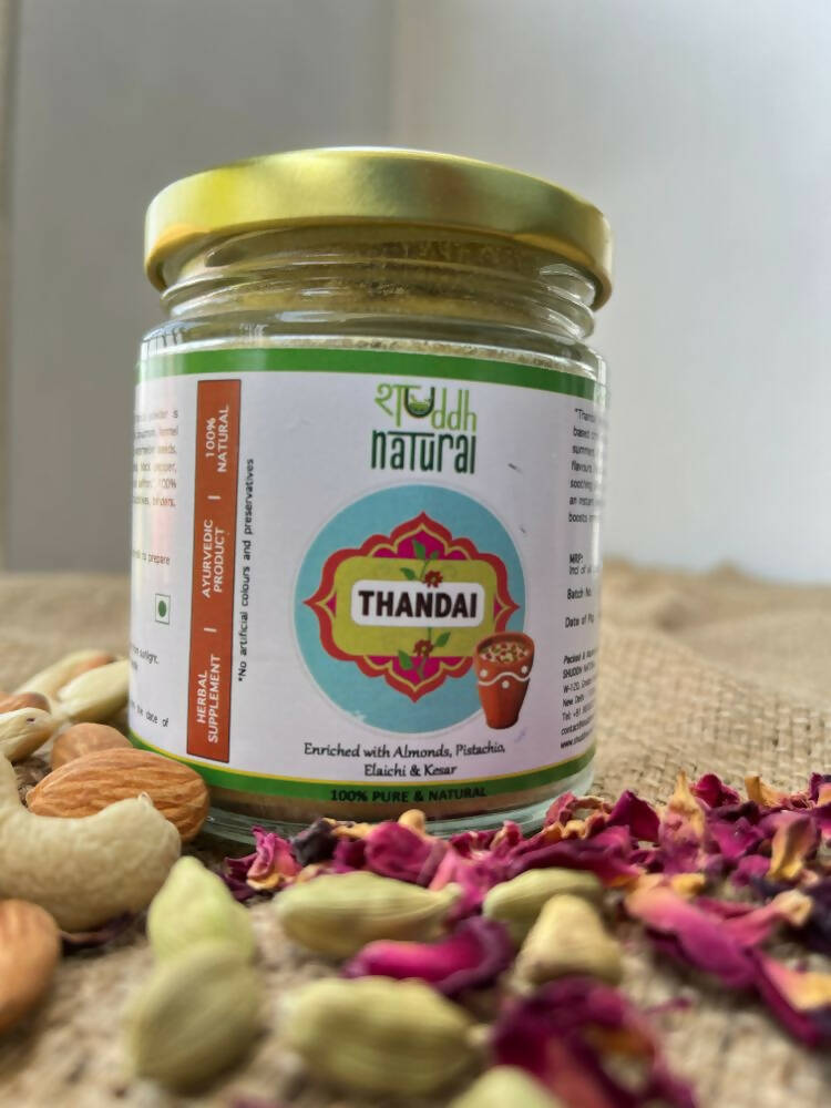 Shuddh Natural Edible Wholistic | Ayurvedic Thandai Powder | Healthy Colour | Holi Gift Hamper | Swadesiicart