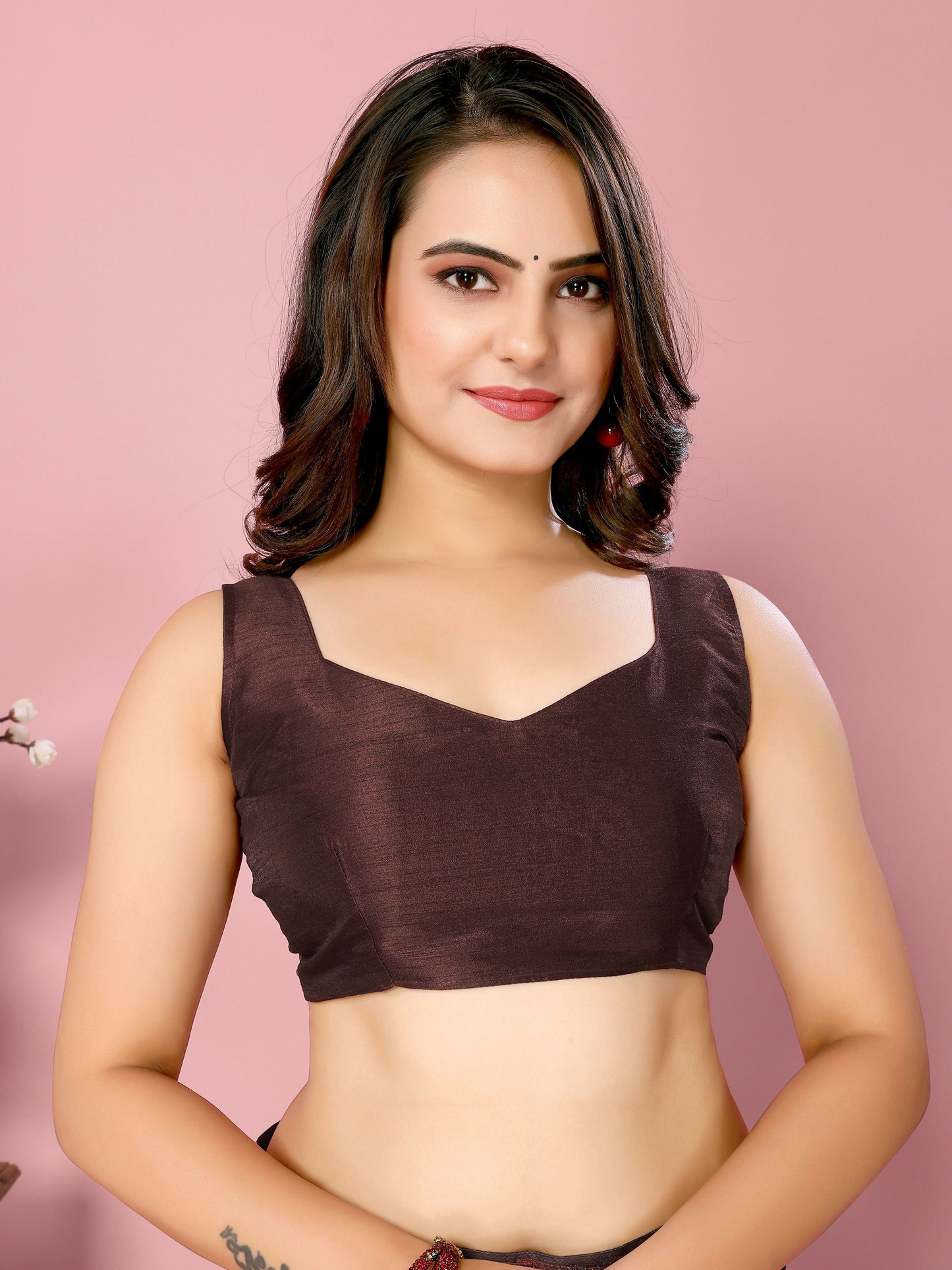 Attractive These Party Wear Ready To Wear Saree - Burgundy | Swadesiicart