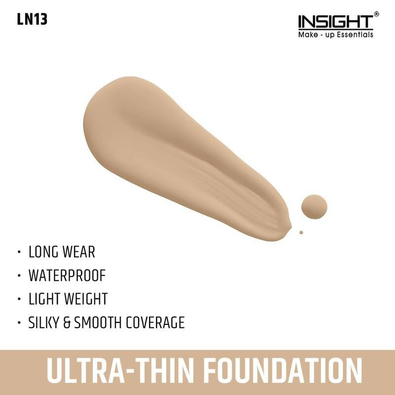 Insight Cosmetics Ultra-Thin Second Skin Long Wear Liquid Foundation - LN13 - Swadesiicart