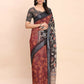 Shree Shyam Fashion Linen Cotton Maroon Saree