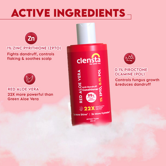 Clensta Red Aloe Vera Anti-Dandruff Conditioner | Swadesiicart