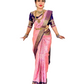 Vamika Weaving Banarasi Jacquard Pink Kanjivaram Saree | Swadesiicart