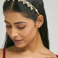 Nuyug 22K Gold-Plated Kundan & Pearl Studded Matha Patti Head Jewellery | Swadesiicart