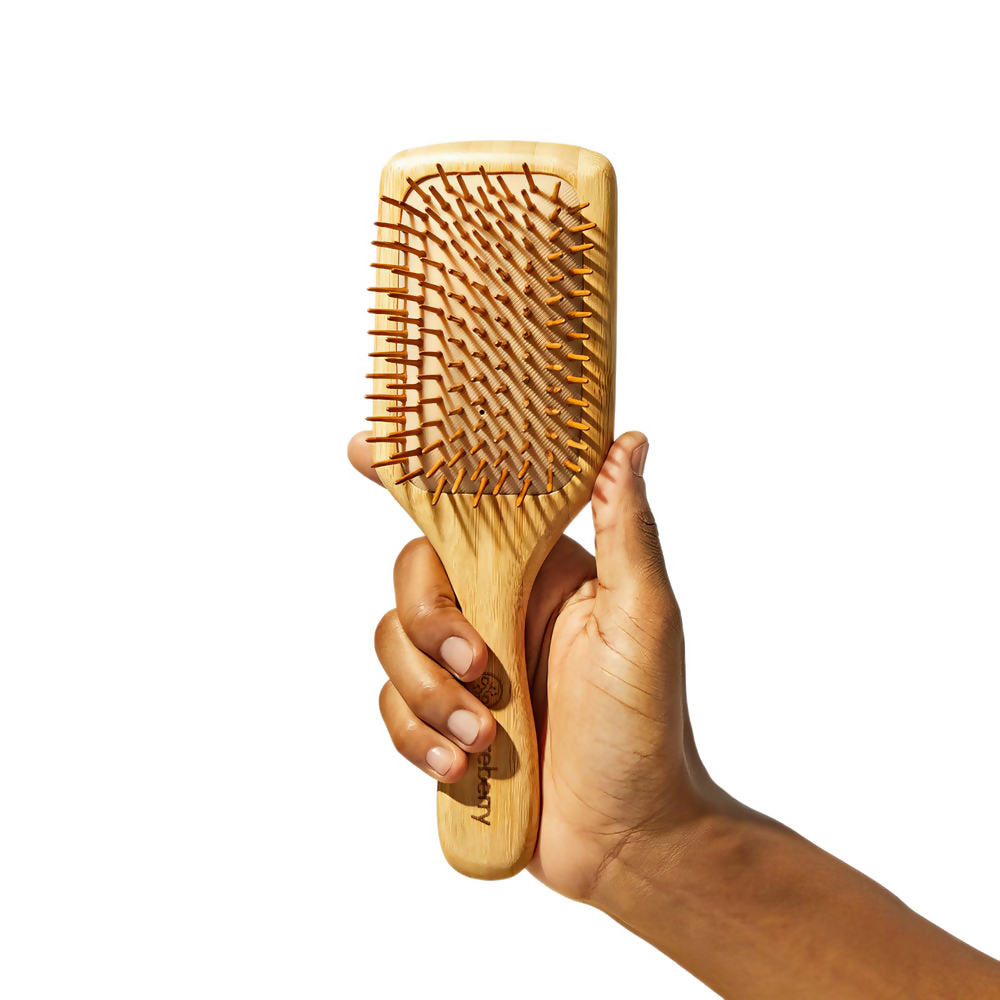 Careberry Bamboo Brilliance Paddle Hairbrush - Limited Time Offer - Swadesiicart