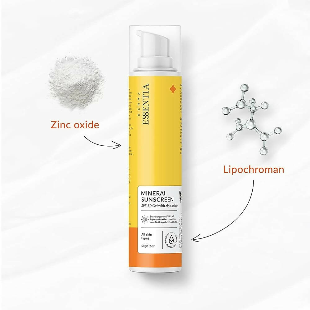 Derma Essentia SPF 50 Mineral Sunscreen Gel | Swadesiicart