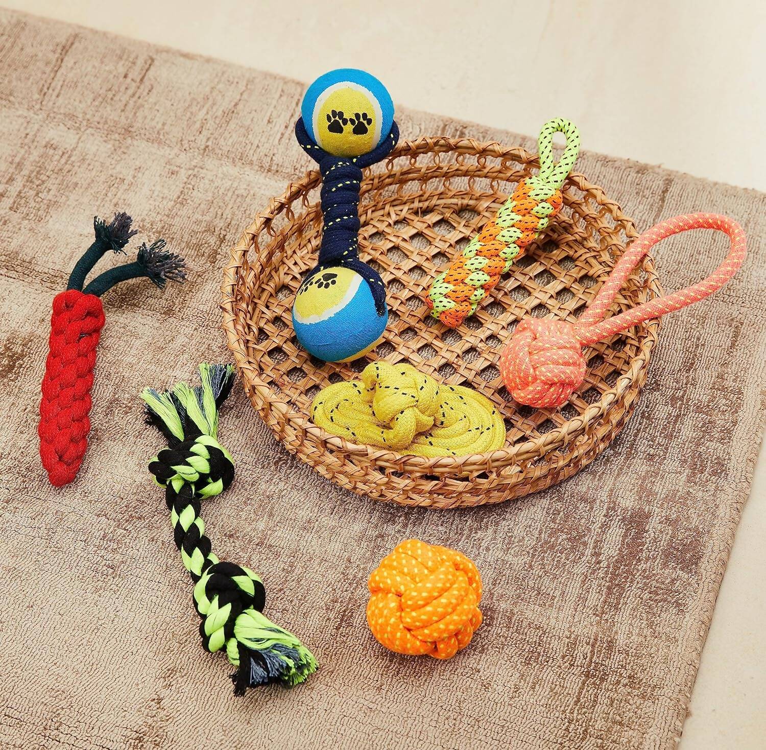 Durable Rope Chewing Dog Toys Combo - Swadesiicart