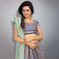 Jyoti Fashion Royal Blue Sequence, Dori & Zari Embroidery Tafeta Silk Lehenga Choli with Dupatta | Swadesiicart