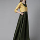 Ahalyaa Womens Olive Art Silk Solid Dress with Jacket | Swadesiicart
