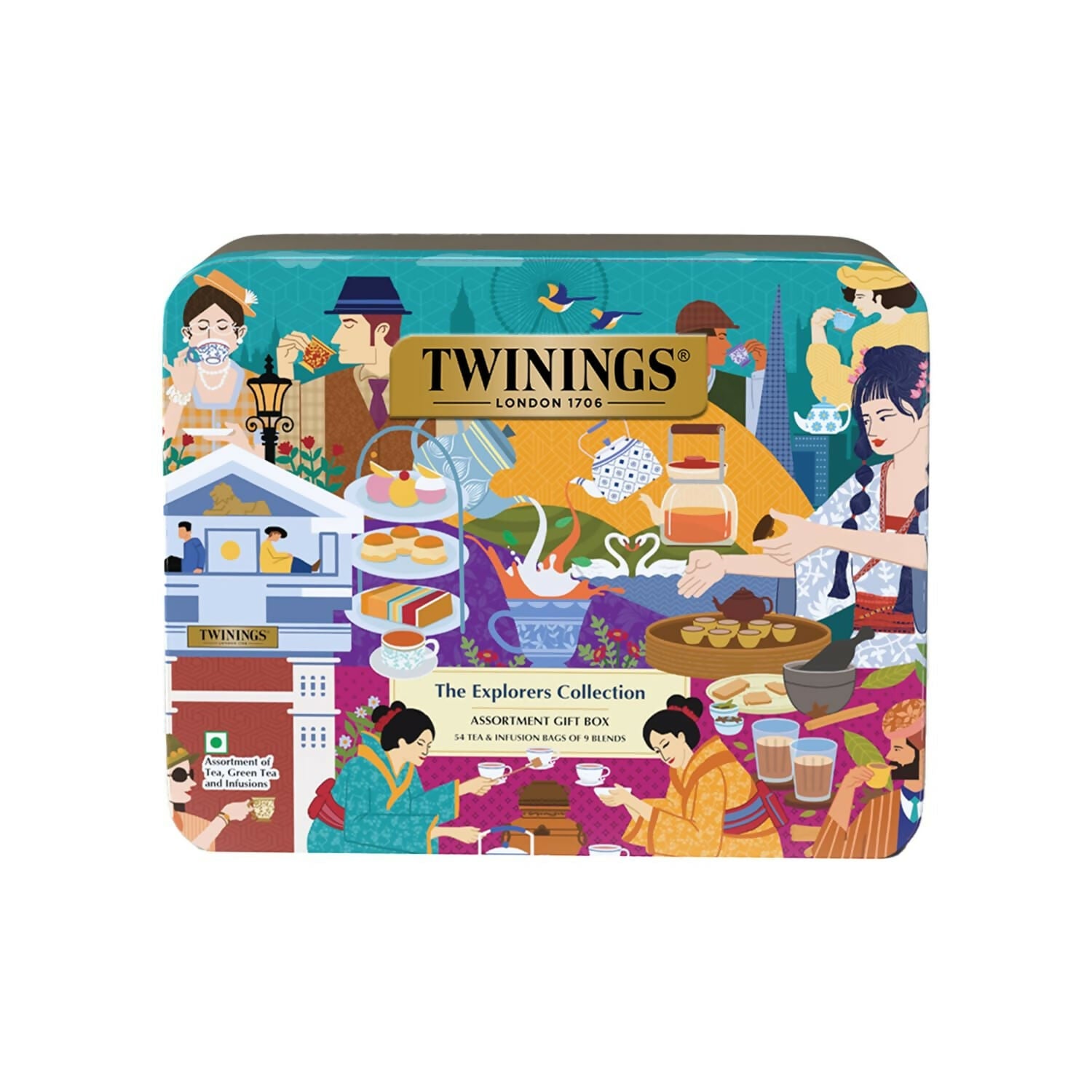 Twinings The Explorers Collection Assortment Tea Gift Set | Swadesiicart
