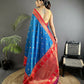 Joban Fashion Royal Blue Banarasi Soft Silk Woven Butti Saree | Swadesiicart