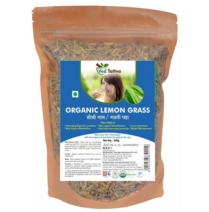 Ved Tattva Organic Lemon Grass Whole | Swadesiicart