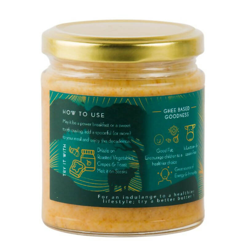 Praakritik Artisanal Garlic Ghee Spread With Himalayan Pink Salt | Bilona Method | Curd-Churned | Pure, Natural & Healthy | Grass-Fed Cultured Ghee | Swadesiicart