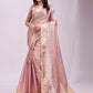 Shree Shyam Fashion Organza Pink Saree