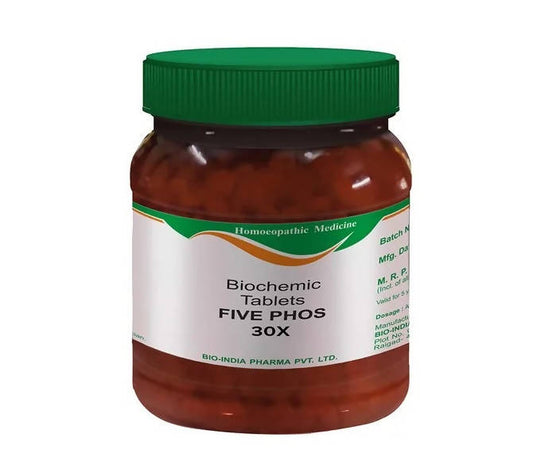 Bio India Homeopathy Five Phos Biochemic Tablets | Swadesiicart