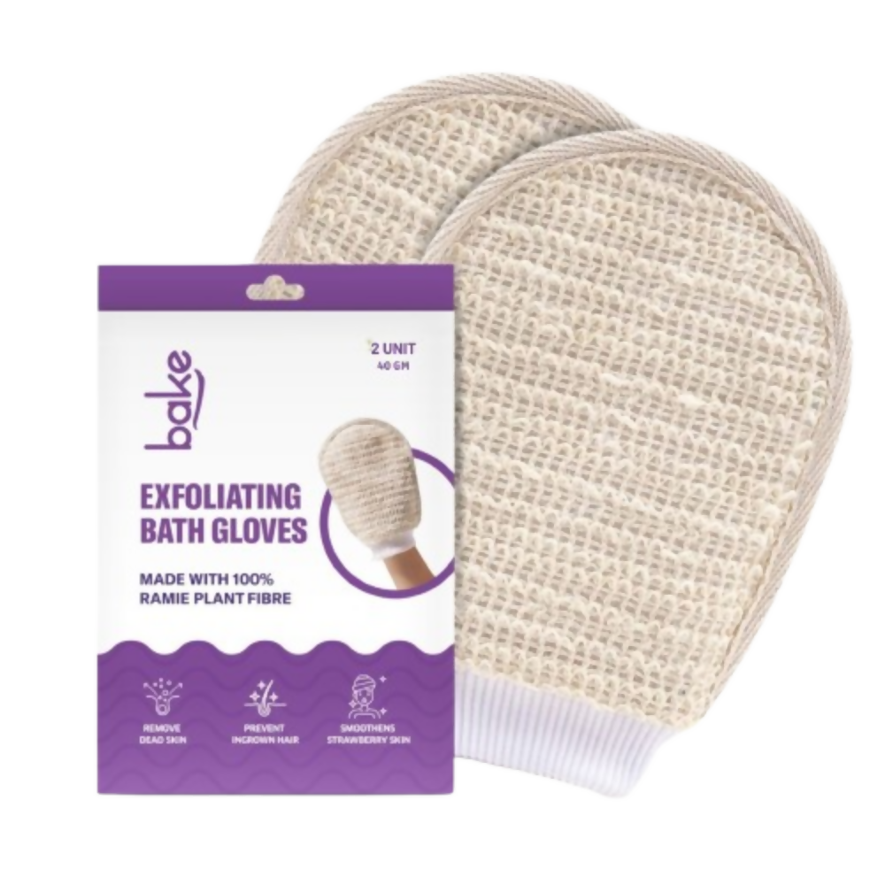 Bake Exfoliating Bath Glove with Ramie plant Fibre | Swadesiicart