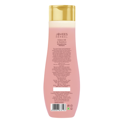 Jovees Red Onion Oil & Bamboo Strengthening Shampoo - Swadesiicart