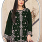 Anaita Green Velvet Suit with Embroidery Sequence Work - Swadesiicart