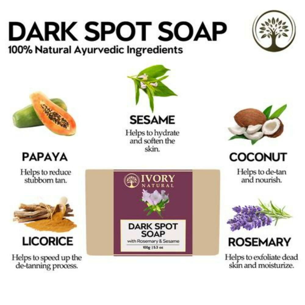 Ivory Natural Dark Spot Soap - Even Toned Skin With Soft Rich Skin | Swadesiicart