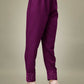 Jyoti Fashion Women's Purple Cotton Blend Embroidery & Sequence work Kurta with Trouser & Dupatta | Swadesiicart