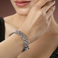 NVR Women's Silver-Toned German Silver Oxidised Kada Bangle - NR Retail-NVR