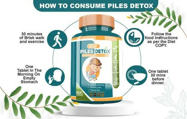 Divya Shree Piles Detox Veggie Capsules | Swadesiicart