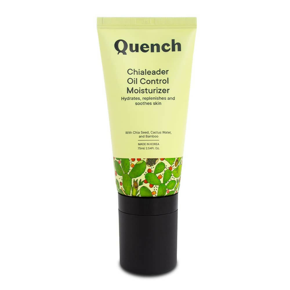 Quench Botanics Chialeader Oil Control Korean Moisturizer With Chia Seeds, Cactus Water and Rose Myrtle - Korean Skincare | Swadesiicart