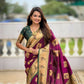 PR Fashion Wine Soft Banarasi Silk With Zari Weaving Meenakari Design Saree | Swadesiicart