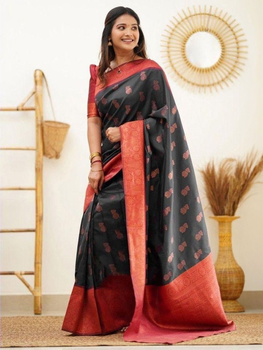 Anouk Woven Design Zari Banarasi Saree | Swadesiicart