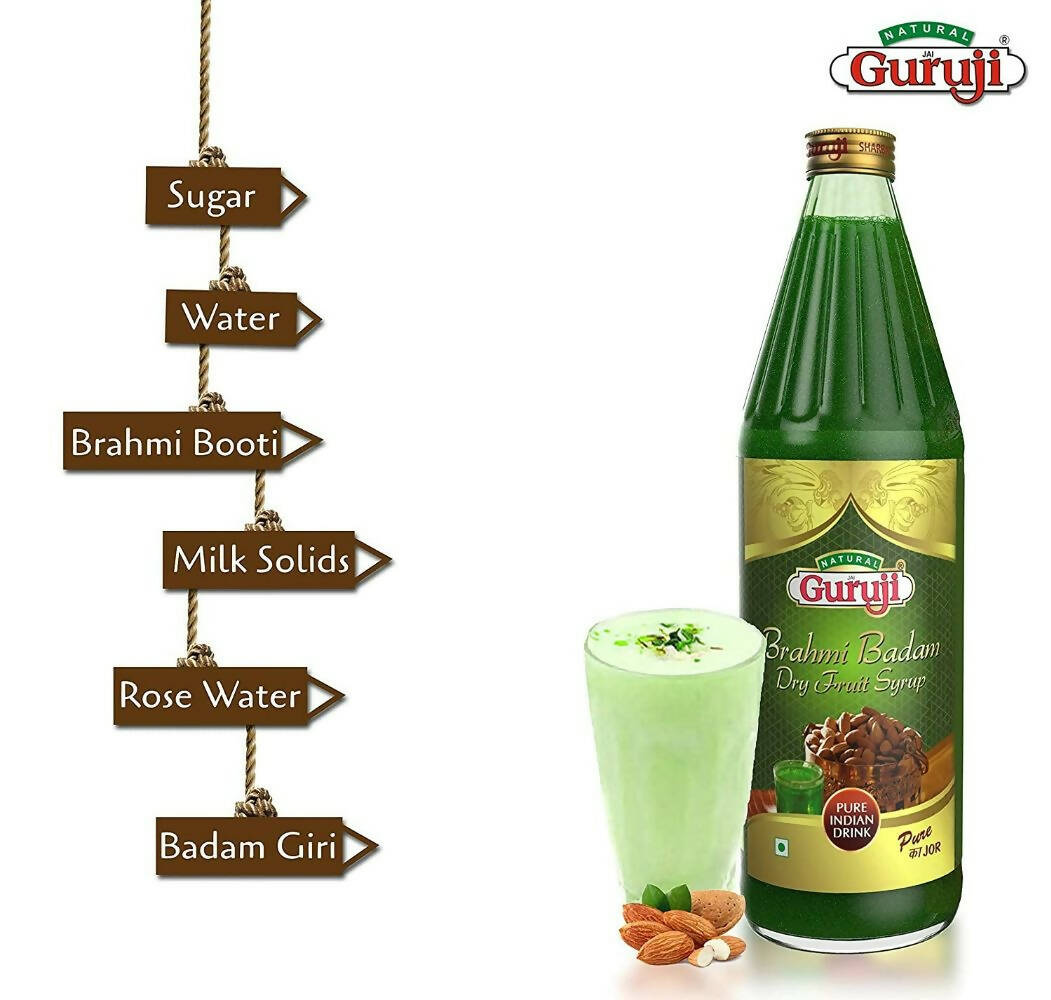 Jai Guruji Brahmi Badam Dry Fruit Syrup | Swadesiicart