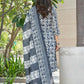 BulBul Fashionista Navy Cotton Kurta Set with Dupatta - Swadesiicart