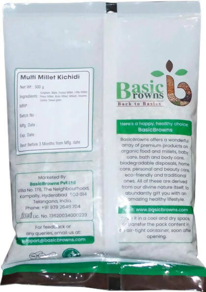 BasicBrowns Multi Millet Khichdi - Swadesiicart
