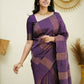 Partywear Designer Purple Banarasi Silk Fancy Saree - Starwalk | Swadesiicart