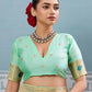 Shree Shyam Fashion Pista Silk Saree