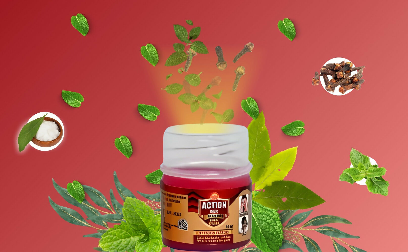 Action Pharma Red Balm Pain Killer | Swadesiicart