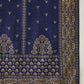 The52 Blue Women's Gorgeous Embroidered Work Vichitra Silk Fabric Flared Kurta Pant and Dupatta Set - Swadesiicart