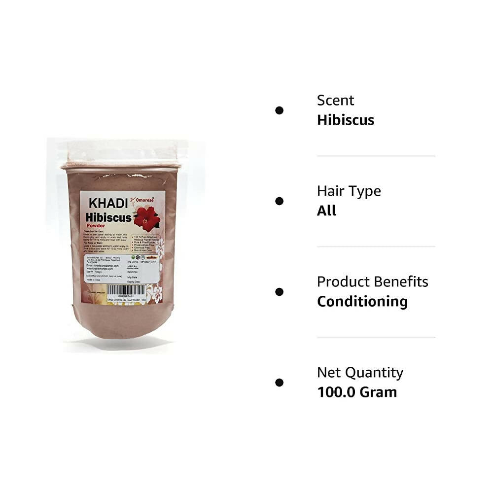 Khadi Omorose Hibiscus Flower Powder - Swadesiicart