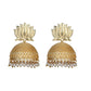 Joban Fashion Women Matte Gold Brass Jhumka | Swadesiicart