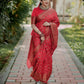 DEIANA'S Beautiful Designer Golden zari Soft Lichi Silk Saree - Pink - Swadesiicart