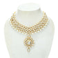 Mominos Fashion Johar Kamal Gold-Polished Rani Haar with Off white Pearls Jewellery Set - Swadesiicart