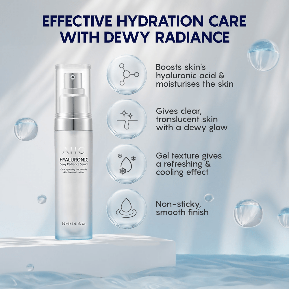 AHC Hyaluronic Dewy Moisturising Radiance Face Serum - Korean skincare | Swadesiicart