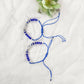 NVR Women & Men Set of 2 Blue Evil Eye Rakhi With Roli Chawal | Swadesiicart