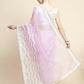 Vamsee Banno Lehriya Lavender Organza Saree - Swadesiicart