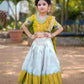 Jyoti Fashion Classy Yellow Heavy Chenille Sequins Embroidered Kids Lehenga Choli Set | Swadesiicart