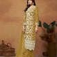 Anaita Mehendi Embroidered Soft Organza Salwar Suit