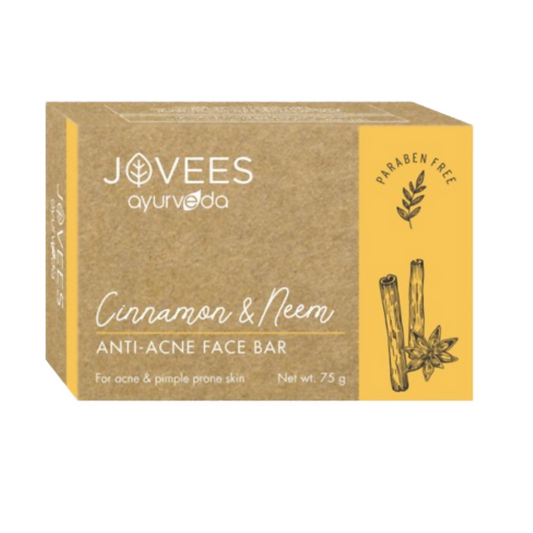 Jovees Cinnamon & Neem Anti Acne Face Bar Soap - Swadesiicart