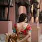 Amodini Designer Studio Women's Multicolor Bandhej Long Sleeves Readymade Sabyasachi Blouse