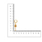 Ruby Raang Gold Loop Heart Earrings | Swadesiicart