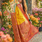 Shree Shyam Fashion Yellow Pochampally Silk Saree